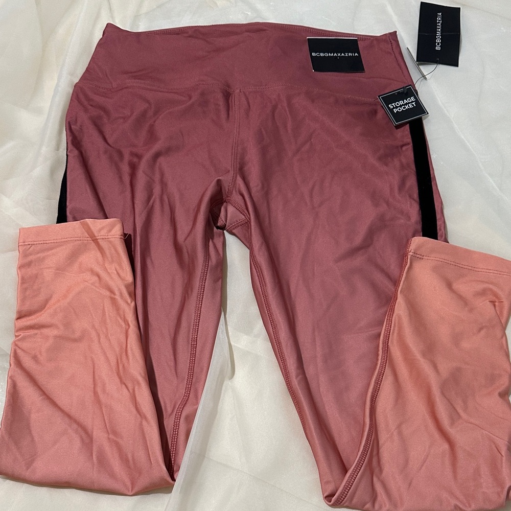 NWT BCBGMaxAzria Women's Ombre Rose Leggings